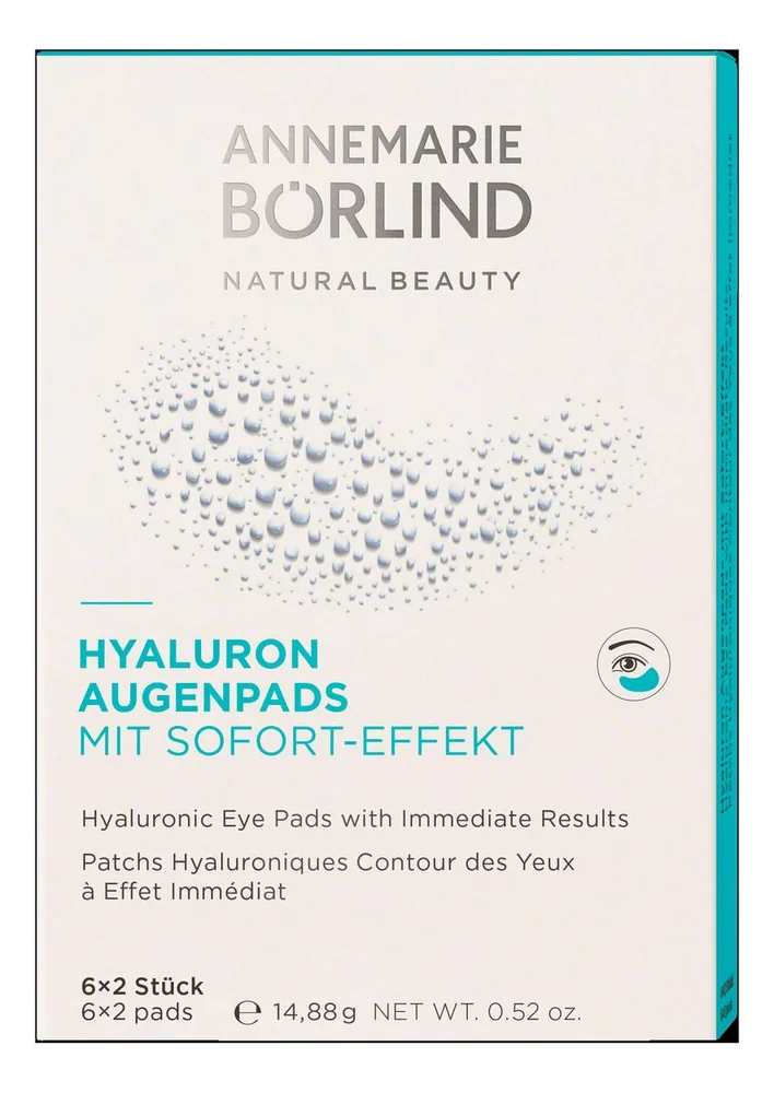Annemarie Börlind Hyaluronic Eye Pads – 6 x 2 stk. v:8487721