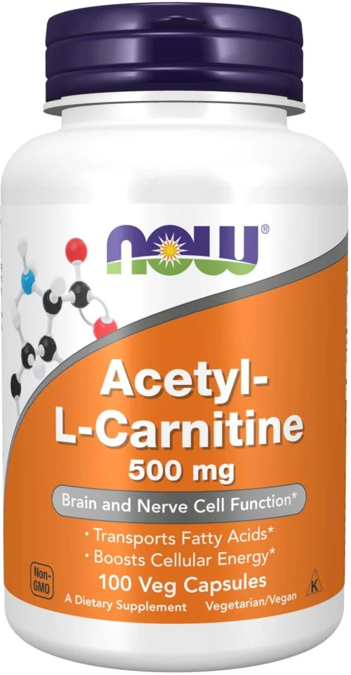 NOW Acetyl L-Carn 500 mg 100 stk v:3079998