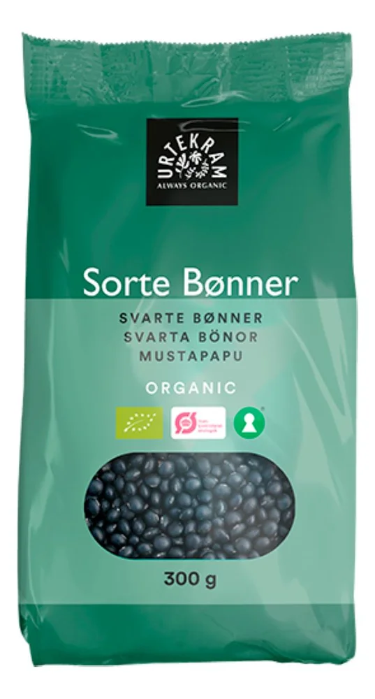 Urtekram Food Sorte bønner Ø – 300 g v:9060657 Urtekram Food Sorte bønner Ø – 300 g v:9060657