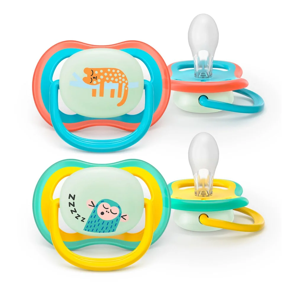 Philips Avent Smokk Ultra Air Nighttime 18 m+ – blå, gul – 2 stk. v:7211180 Philips Avent Smokk Ultra Air Nighttime 18 m+ – blå, gul – 2 stk. v:7211180