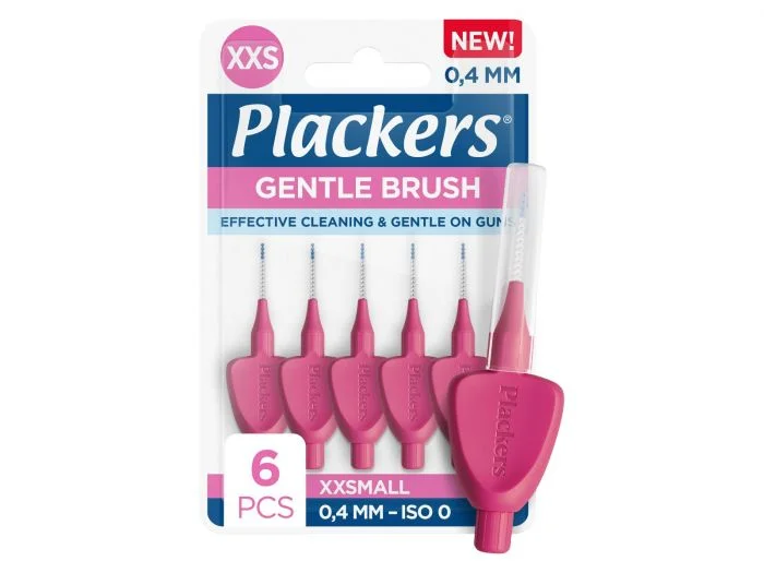 Plackers Gentle Brush mellomromsbørste 0,4 XXS 6 STK v:8430991 Plackers Gentle Brush mellomromsbørste 0,4 XXS 6 STK v:8430991