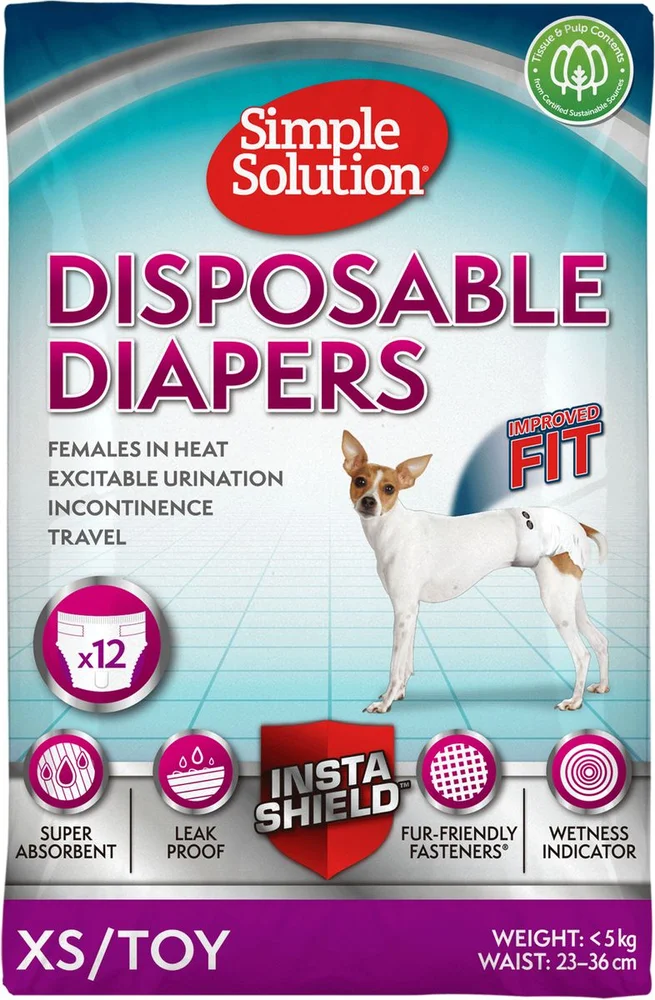 Simple Solution engangsbleier til tisper, str. XS – 12 stk. v:4790428 Simple Solution engangsbleier til tisper, str. XS – 12 stk. v:4790428