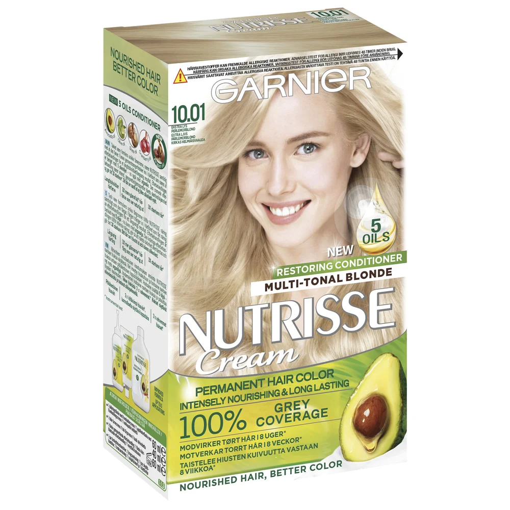 Garnier Nutrisse Cream 10.01 Perleblond hårfarge v:7642152
