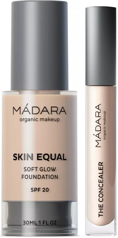 Mádara Bundle Skin Equal Foundation #10 Porcelain 30ml & The Concealer #15 Vanilla 4ml v:8480385 Mádara Bundle Skin Equal Foundation #10 Porcelain 30ml & The Concealer #15 Vanilla 4ml v:8480385