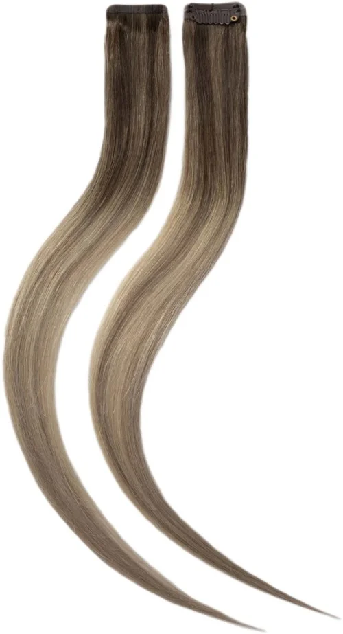 Rapunzel of Sweden Single Invisible Clip-ins Straight / 2 pieces 40 cm Dark Ashy Blonde Balayage B2.6/10.8 v:6222887