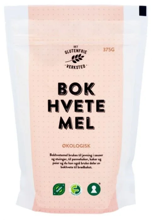Glutenfri & Økologisk Bokhvetemel 375g v:4405464