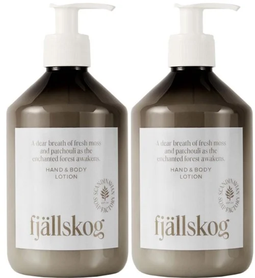 Scandinavian Soap Factory Fjällskog Hand & Body Lotion 2 x 500 ml v:4884974 Scandinavian Soap Factory Fjällskog Hand & Body Lotion 2 x 500 ml v:4884974