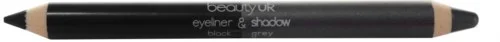 BEAUTY UK Double Ended Pencil (Jumbo) black/ grey v:3390715