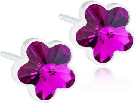 Blomdahl Medical Plastic Flower 6mm Fuchsia v:9422222
