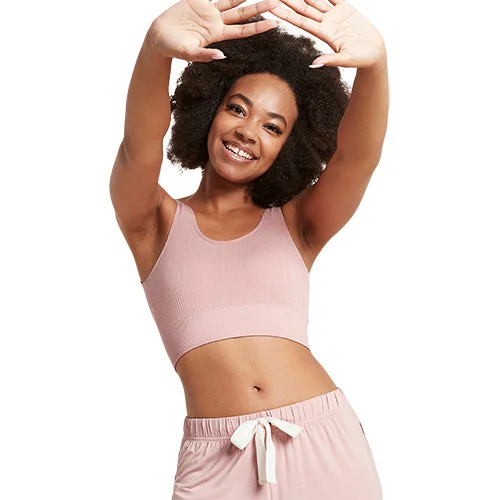 Ribbed Seamless Bra Dusty Pink | Str. XL v:5212761 Ribbed Seamless Bra Dusty Pink | Str. XL v:5212761