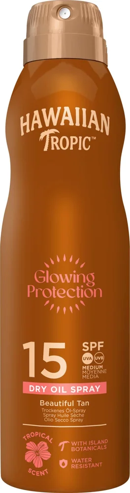 Hawaiian Tropic Glowing Protection Oil C-Spray SPF15 177 ml v:3001193
