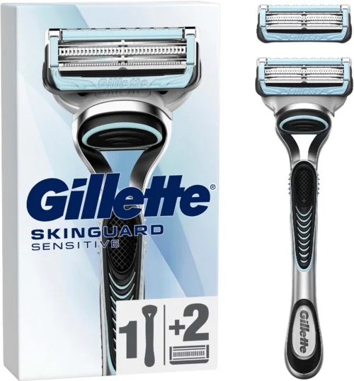 Gillette SkinGuard Sensitive Men’s Razor 1 Handle 2 Blade Refills v:8059848