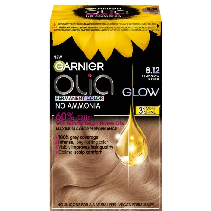 Garnier Olia Permanent Color 8.12 Ashy Glow Blonde v:4847388