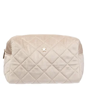 DARK Velvet Square Quilted Make-Up Pouch Large Dark Sand v:9874942 DARK Velvet Square Quilted Make-Up Pouch Large Dark Sand v:9874942