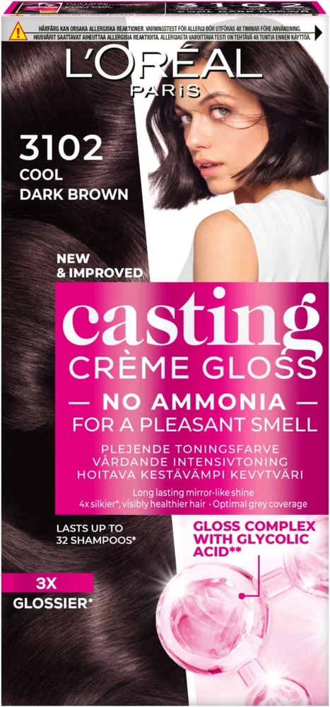Loreal Paris Casting Creme Gloss Casting Crème Gloss 3102 Cool Dark Brown v:9057369 Loreal Paris Casting Creme Gloss Casting Crème Gloss 3102 Cool Dark Brown v:9057369
