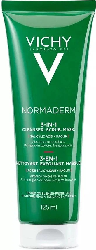 VICHY Normaderm 3-in-1 Cleanser, Scrub & Mask 125 ml v:3895961 VICHY Normaderm 3-in-1 Cleanser, Scrub & Mask 125 ml v:3895961