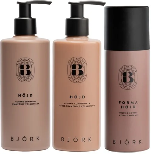 Björk HÖJD Bundle Shampoo 300 ml & Conditioner 250 ml & Volume Mousse 200 ml v:8693183