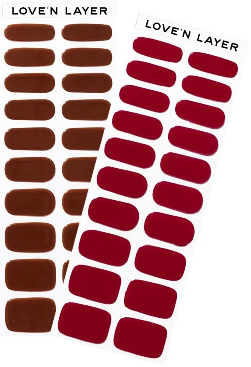 Love’n Layer Mix Burgundy Red ​& Chocolate Brown​ v:1603403