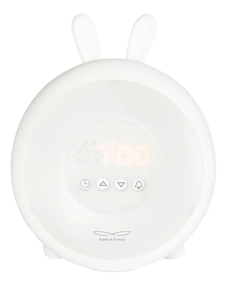 Rabbit & Friends Wakeup Lampe m. Vekkerklokke Hvit – 1 stk. v:4668934