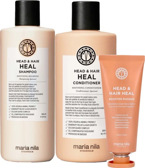 maria nila Head & Hair Heal Bundle Shampoo 350 ml & Conditioner 300 ml & Masque 50 ml v:9762507 maria nila Head & Hair Heal Bundle Shampoo 350 ml & Conditioner 300 ml & Masque 50 ml v:9762507
