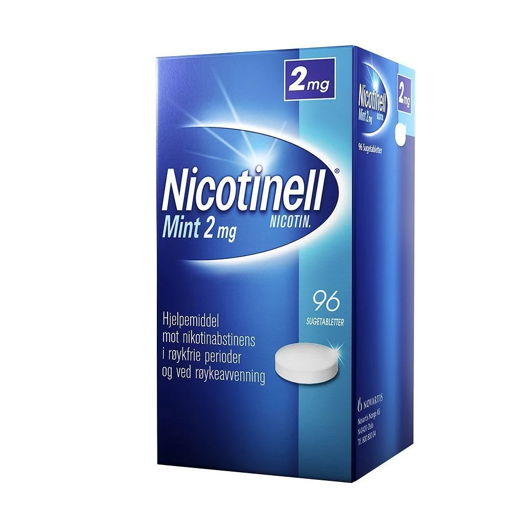 Nicotinell sugetabletter 2mg mint – 96 stk v:7778901