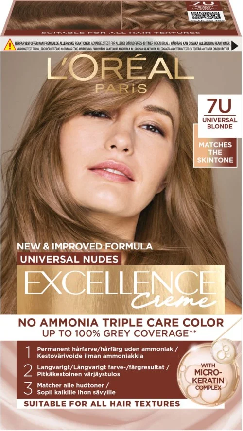 Loreal Paris Excellence Creme Universal Nudes 7U Universal Blonde v:8799260