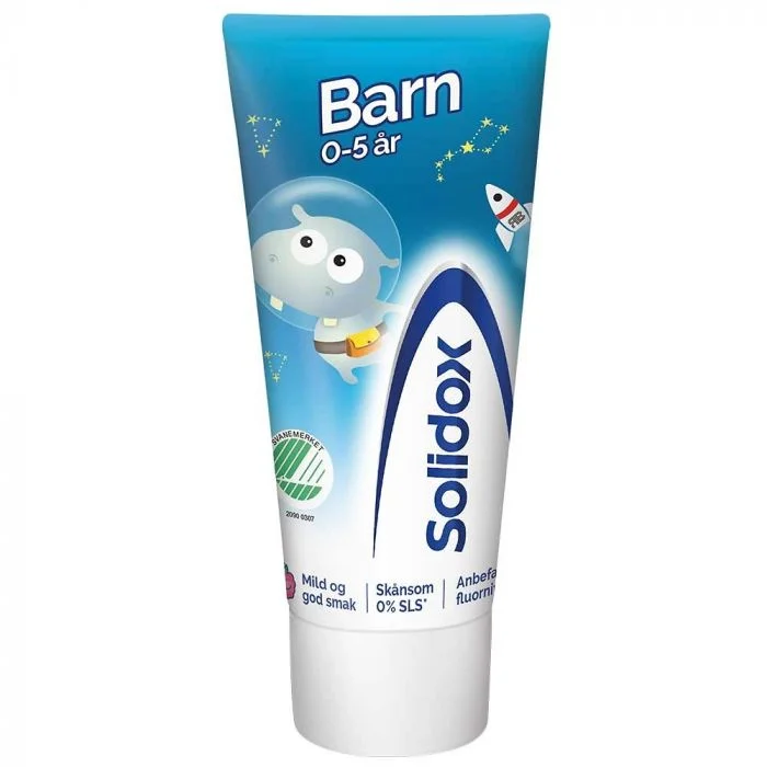 Solidox Barnetannkrem 0-5 år 50ml v:4999268 Solidox Barnetannkrem 0-5 år 50ml v:4999268