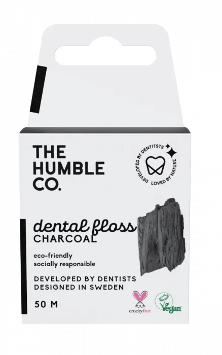 The Humble Co. Dental Floss Charcoal 50 M 1stk v:2324359 The Humble Co. Dental Floss Charcoal 50 M 1stk v:2324359