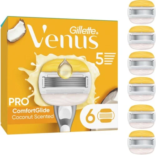 Gillette Venus Pro ComfortGlide Coconut & Olay Razor Blades 6 stk v:2215479 Gillette Venus Pro ComfortGlide Coconut & Olay Razor Blades 6 stk v:2215479
