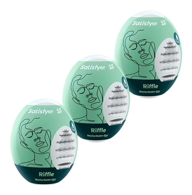 Satisfyer Masturbator Onani Egg, Riffle – 3 stk. v:3627238 Satisfyer Masturbator Onani Egg, Riffle – 3 stk. v:3627238