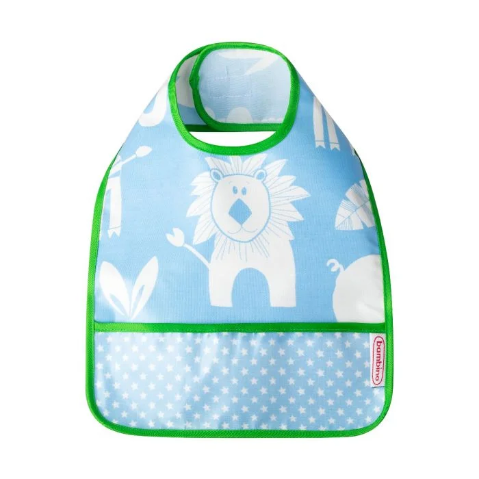 Bambino Easy Wipe Bib smekke blå 1 stk v:3268484