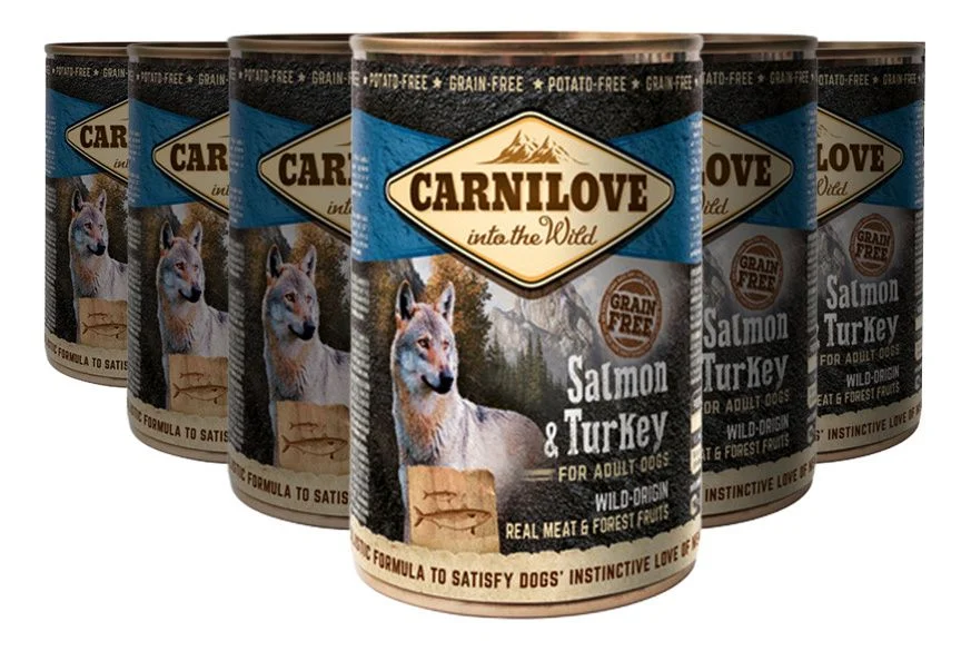 Carnilove Våtfor – laks og kalkun – 6 x 400 g. v:2906057