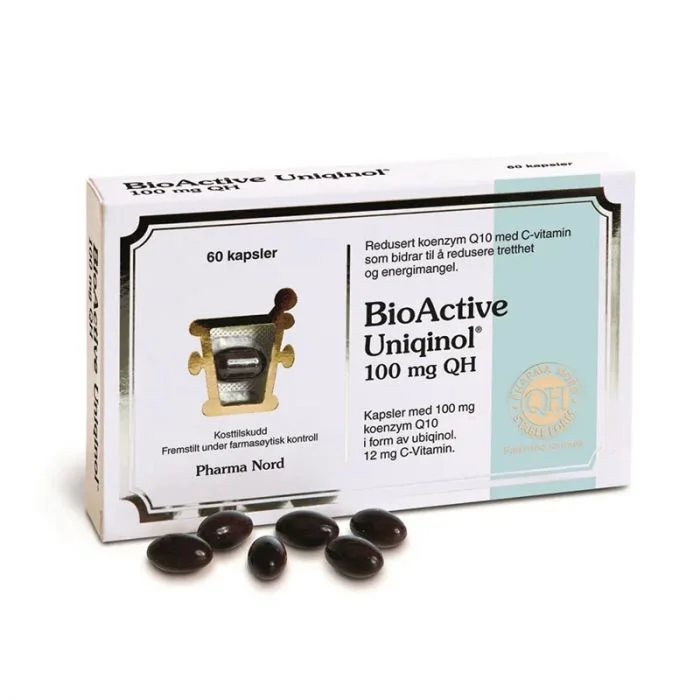 Pharma Nord Bio-active uniqinol 100 mg 60 Kapsler v:5323047 Pharma Nord Bio-active uniqinol 100 mg 60 Kapsler v:5323047