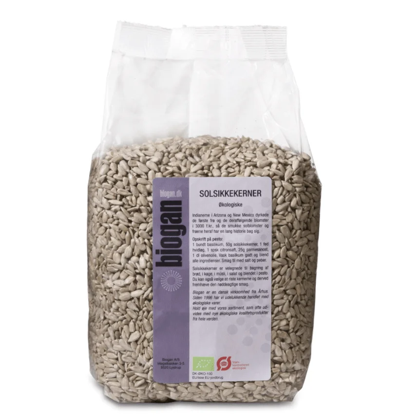Biogan Solsikkekjerner Ø – 1 kg v:7968636 Biogan Solsikkekjerner Ø – 1 kg v:7968636