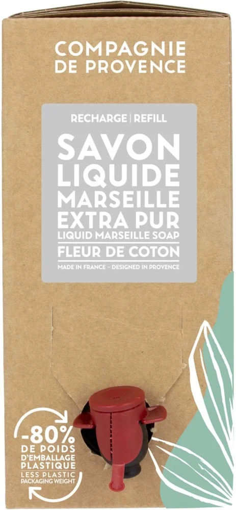 Compagnie de Provence Liquid Marseille Soap Refill Cotton Flower 3000 ml v:4756027
