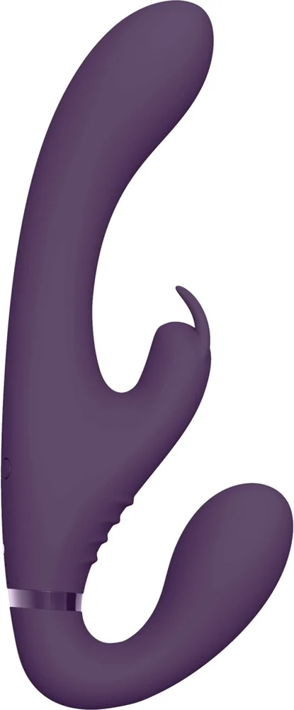VIVE VIVE Suki Vibrating Strapless Strap-on Rabbit Purple v:2348194