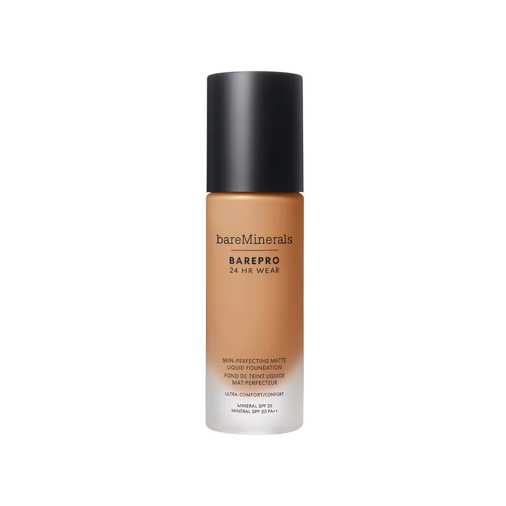 BAREPRO 24HR Skin-Perfecting Matte Liquid Foundation SPF 20 Medium Deep 40 Neutral - bareMinerals v:7335588
