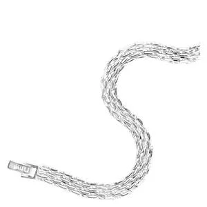 Muli Collection Mesh Link Bracelet Silver v:1921711