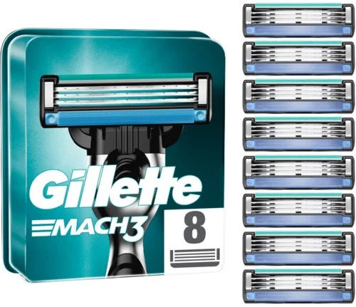 Gillette Mach3 Razor Blades 8-pack 8 stk v:6415659 Gillette Mach3 Razor Blades 8-pack 8 stk v:6415659