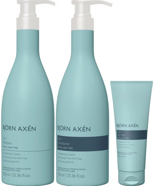 Björn Axén Curl Bundle Shampoo 750 ml & Conditioner 750 ml & Hair Mask 200 ml v:9198156
