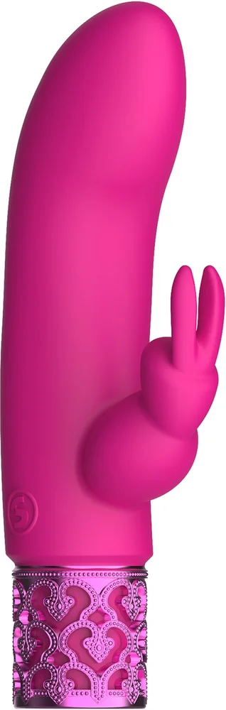 Shots Royal Gems Dazzling Rechargeable Silicone Bullet Pink v:1668407