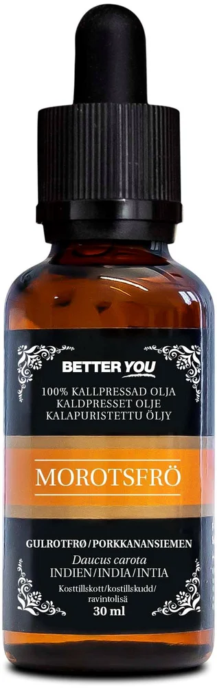 Better You EKO Kallpressad Morotsolja 30 ml v:3022292 Better You EKO Kallpressad Morotsolja 30 ml v:3022292