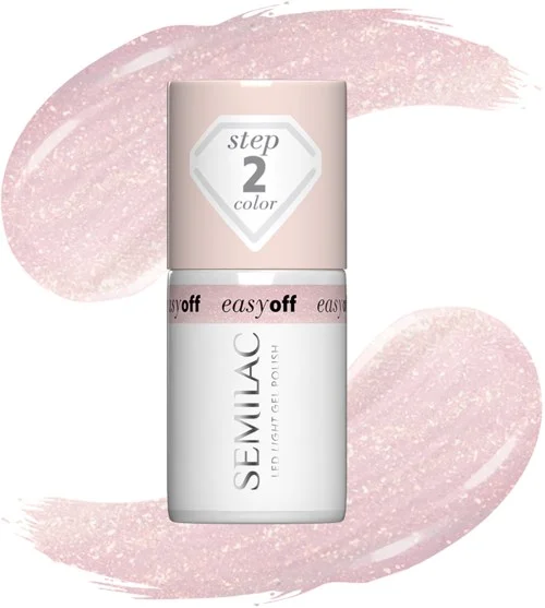 SEMILAC Easy Off LED Light Gel Polish Glazed Milk v:1830973
