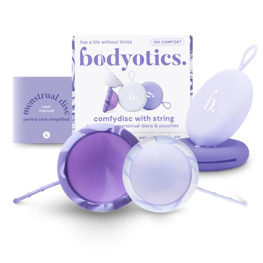 ComfyDisc Reusable Menstrual Discs S & L Purple 2 pcs – Bodyotics v:8193362 ComfyDisc Reusable Menstrual Discs S & L Purple 2 pcs – Bodyotics v:8193362