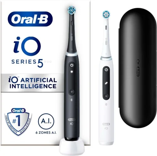 Oral B iO 5 black and white electric toothbrushes Designed by Braun v:3570512