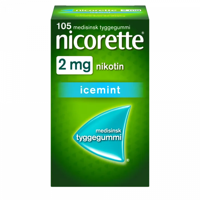 Nicorette 2 mg tyggegummi icemint 105 stk v:5630304