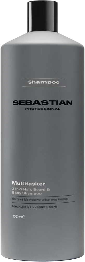 Sebastian Professional Multitasker for Men 3-in-1 Hair, Beard and Body Shampoo 1000 ml v:3377174 Sebastian Professional Multitasker for Men 3-in-1 Hair, Beard and Body Shampoo 1000 ml v:3377174
