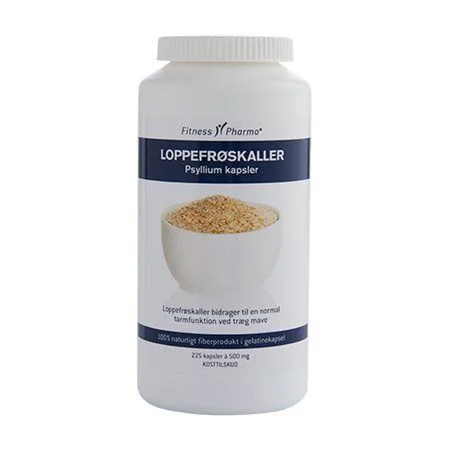 Fitness Pharma Psyllium Loppefrøkapsler – 225 stk. v:8160450 Fitness Pharma Psyllium Loppefrøkapsler – 225 stk. v:8160450
