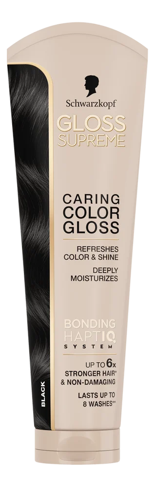 Schwarzkopf Gloss Supreme Caring Color Gloss Black – 145 ml. v:1179181 Schwarzkopf Gloss Supreme Caring Color Gloss Black – 145 ml. v:1179181