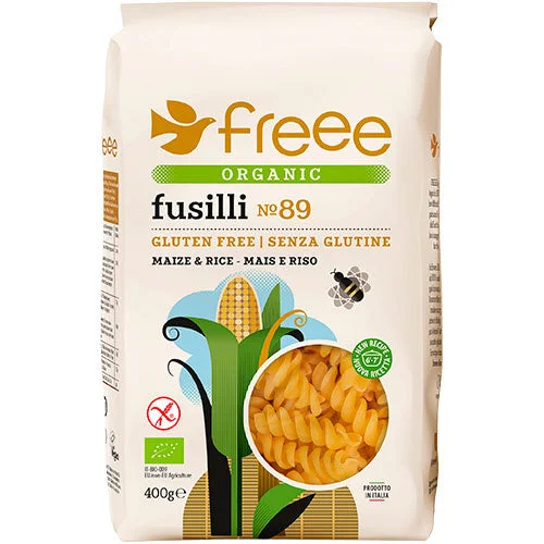 Organic Mais & Ris Fusilli Pasta Doves Økologisk - Glutenfri v:8136720